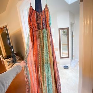 Multi colored maxi dress
